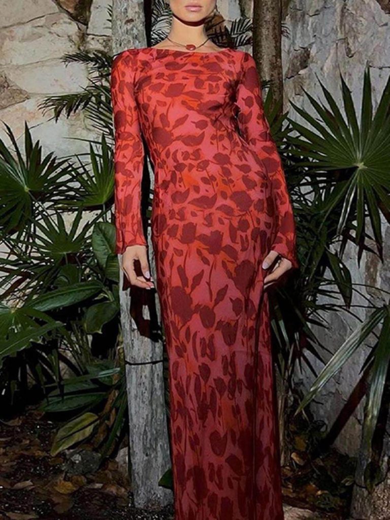 Printed Maxi Dress